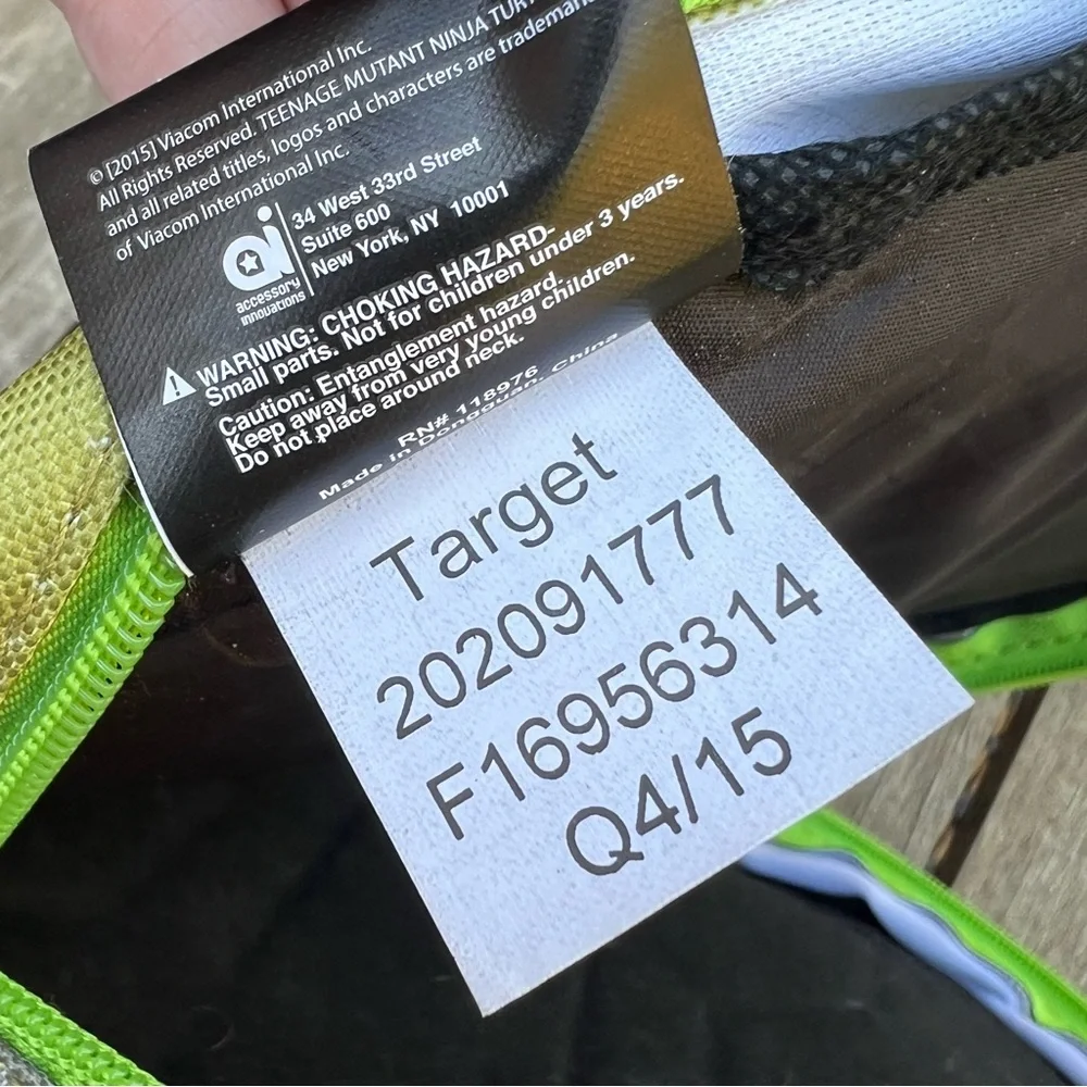 2015 Nickelodeon Teenage Mutant Ninja Turtle Kids Mini Backpack from Target